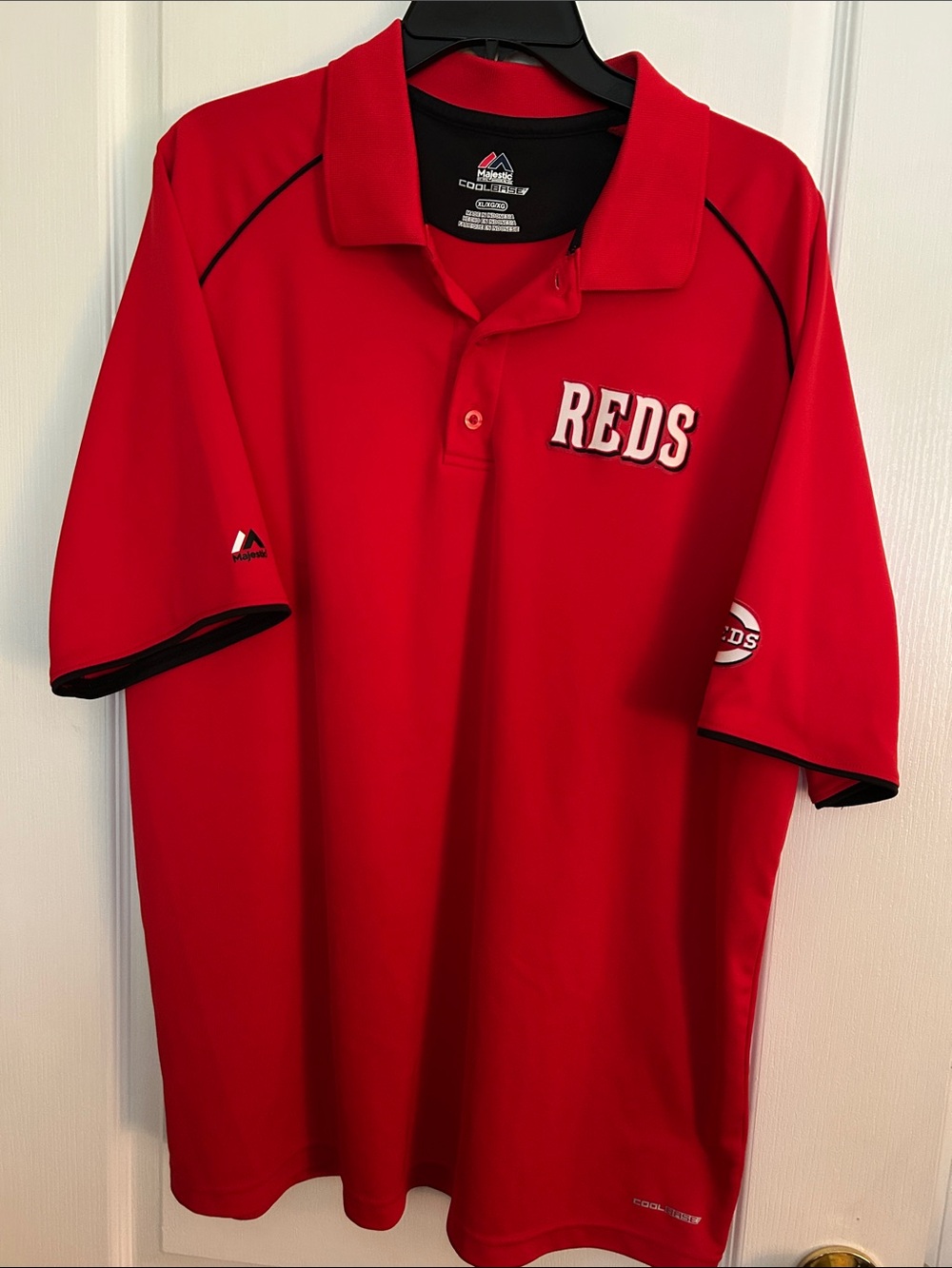 Majestic Red Men’s Polo with REDS Embroidery
